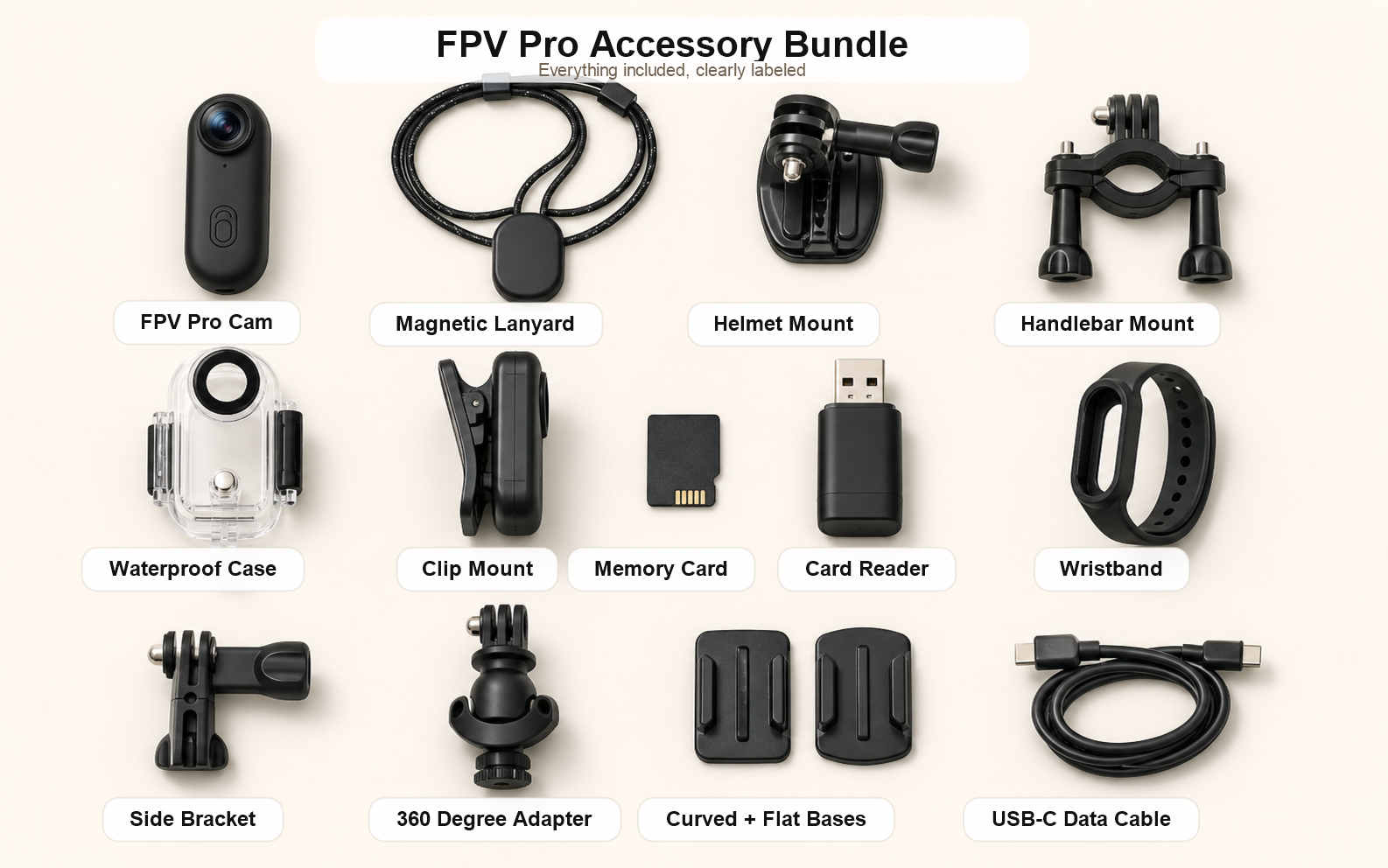 Accessory bag breakdown