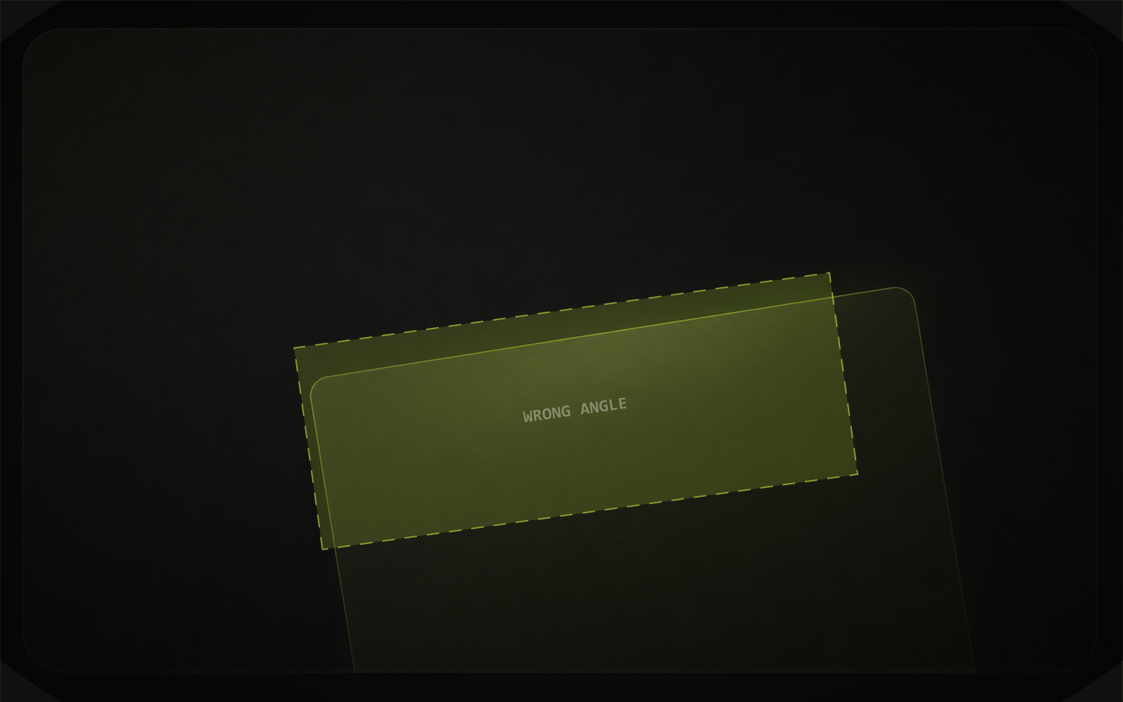 Tilted frame visual